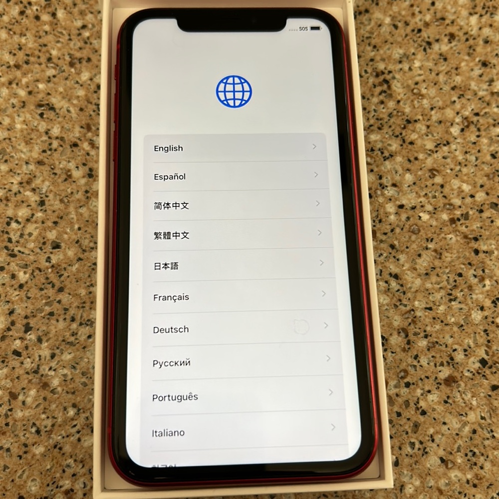 iPhone 11, red, 128GB